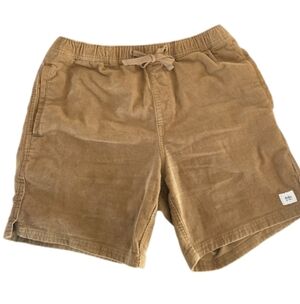 Katin Corduroy Drawstring Surf Beach Style Shorts in Camel